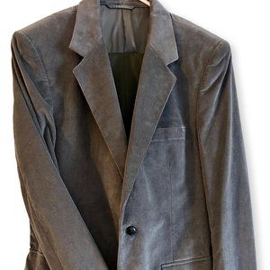 The Corduroy Collection Size 44L Gray Corduroy Sport Coat/Blazer, Never Worn